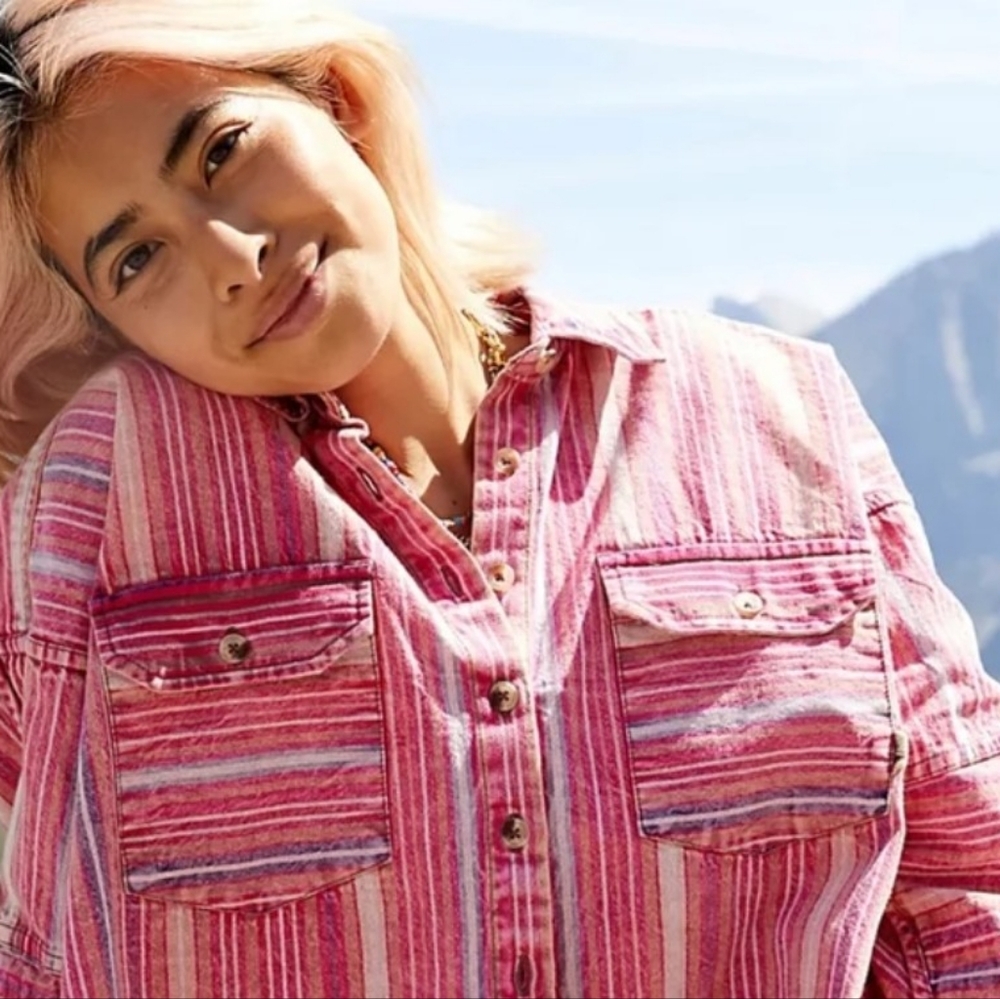 Free People All Good Striped Shirt